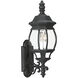 Wynfield 2 Light 23.5 inch Black Outdoor Wall Lantern