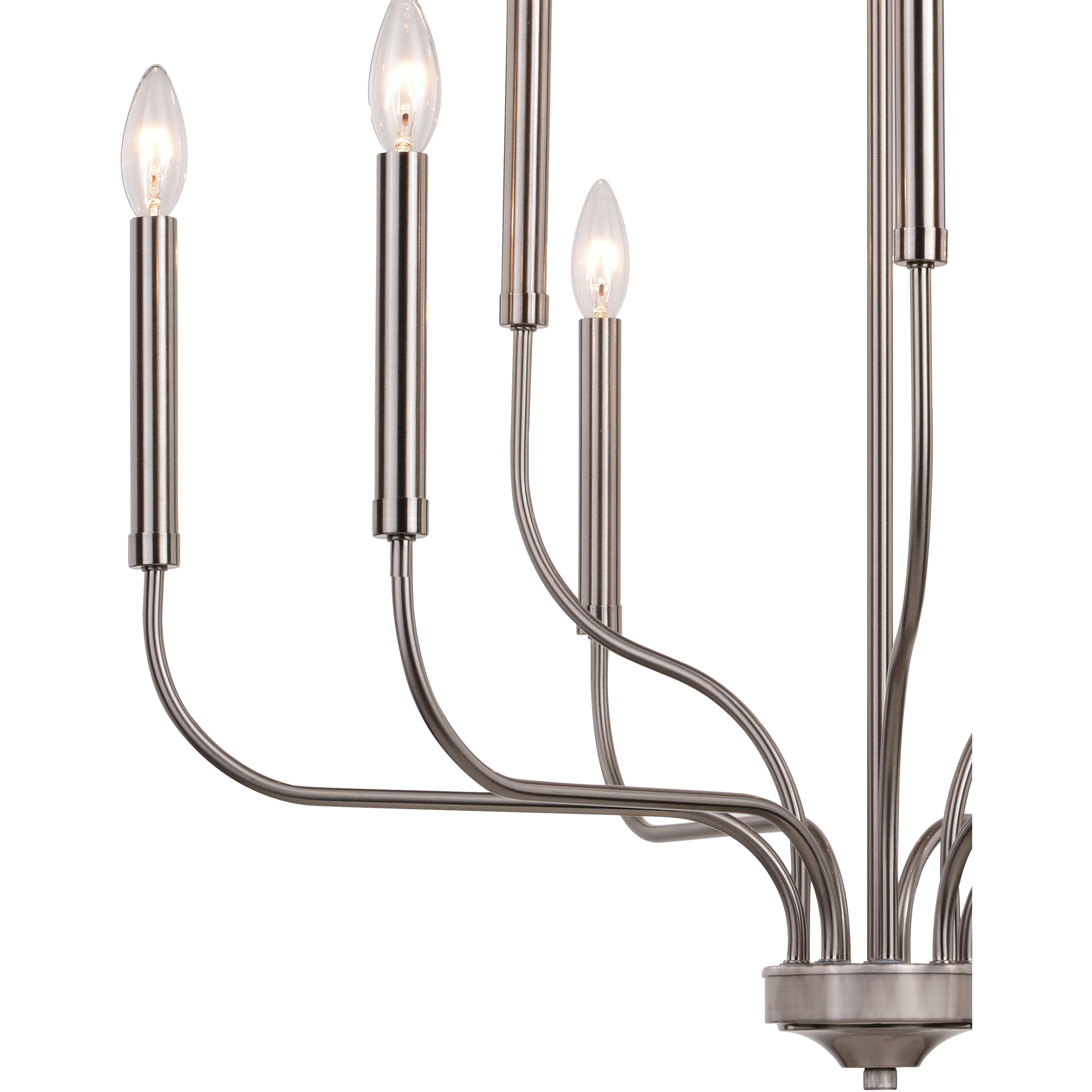 Harris LED 27.5 inch Satin Nickel Chandelier Ceiling Light