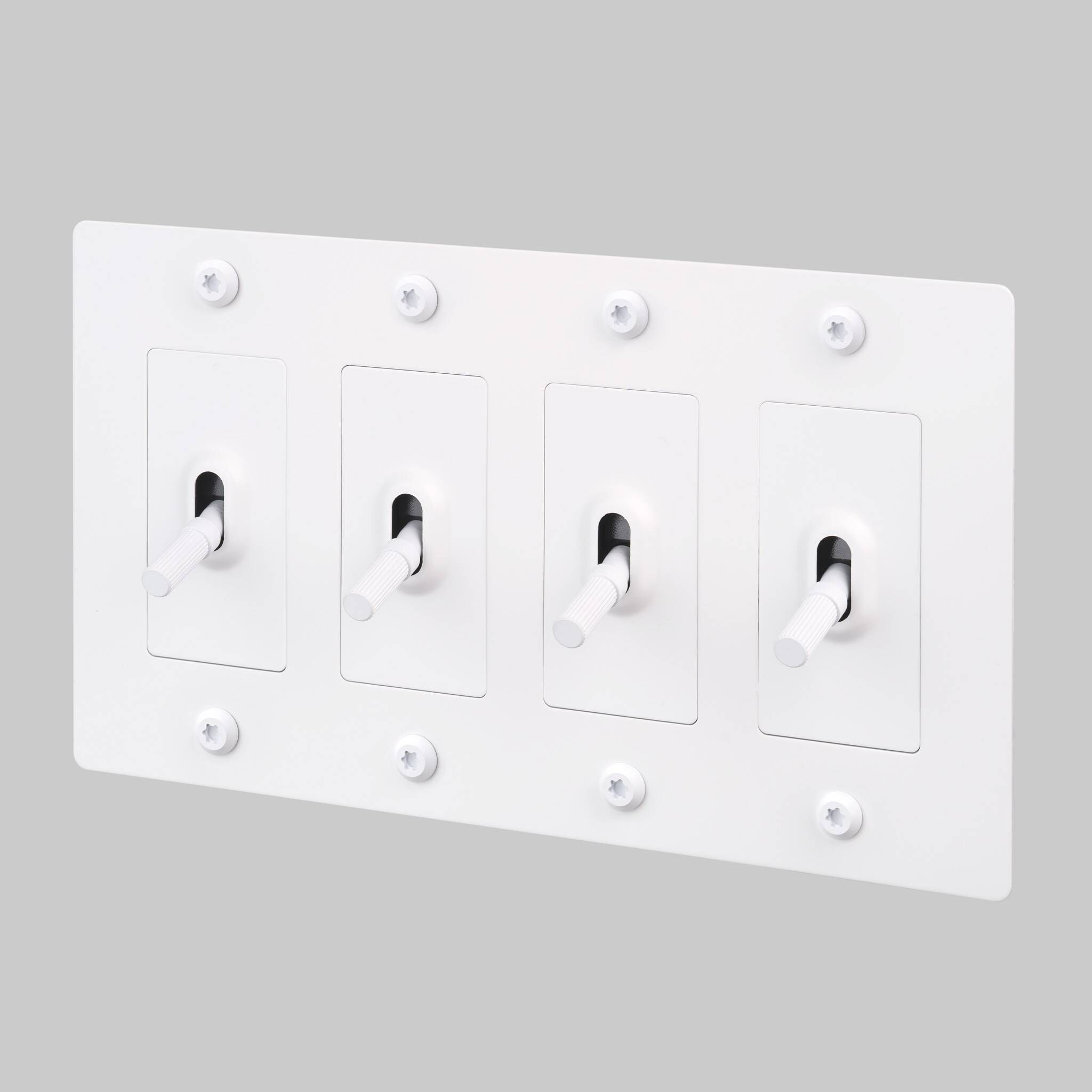 4G Toggle 120-277 White Light Switch