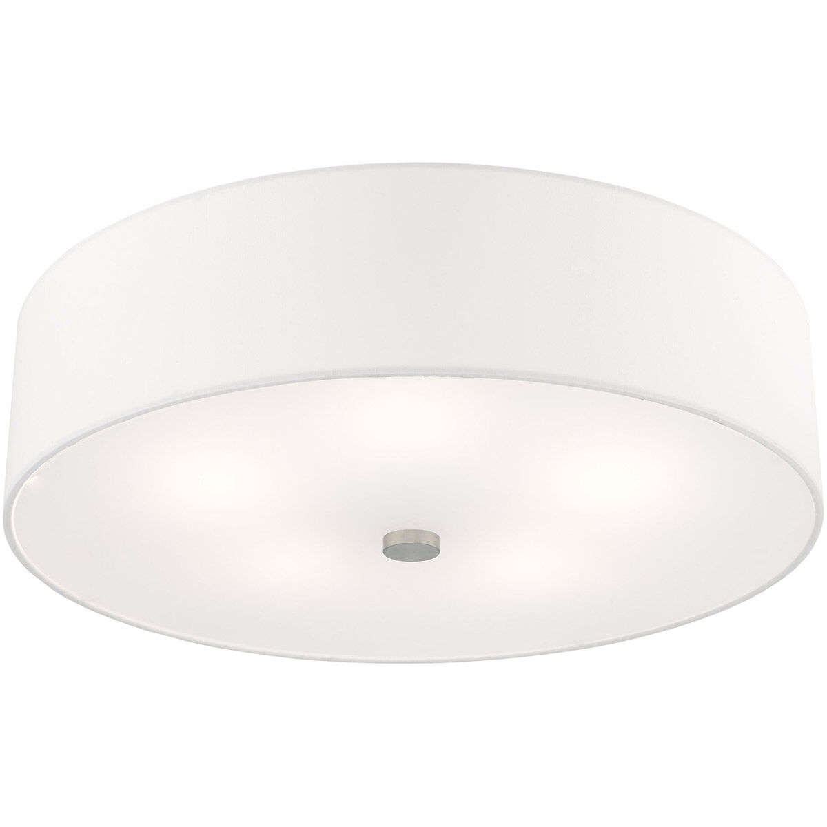 Meridian 5 Light 22 inch Brushed Nickel Semi-Flush Mount Ceiling Light