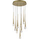 Pierce LED 19 inch Gold Multi-Light Pendant Ceiling Light