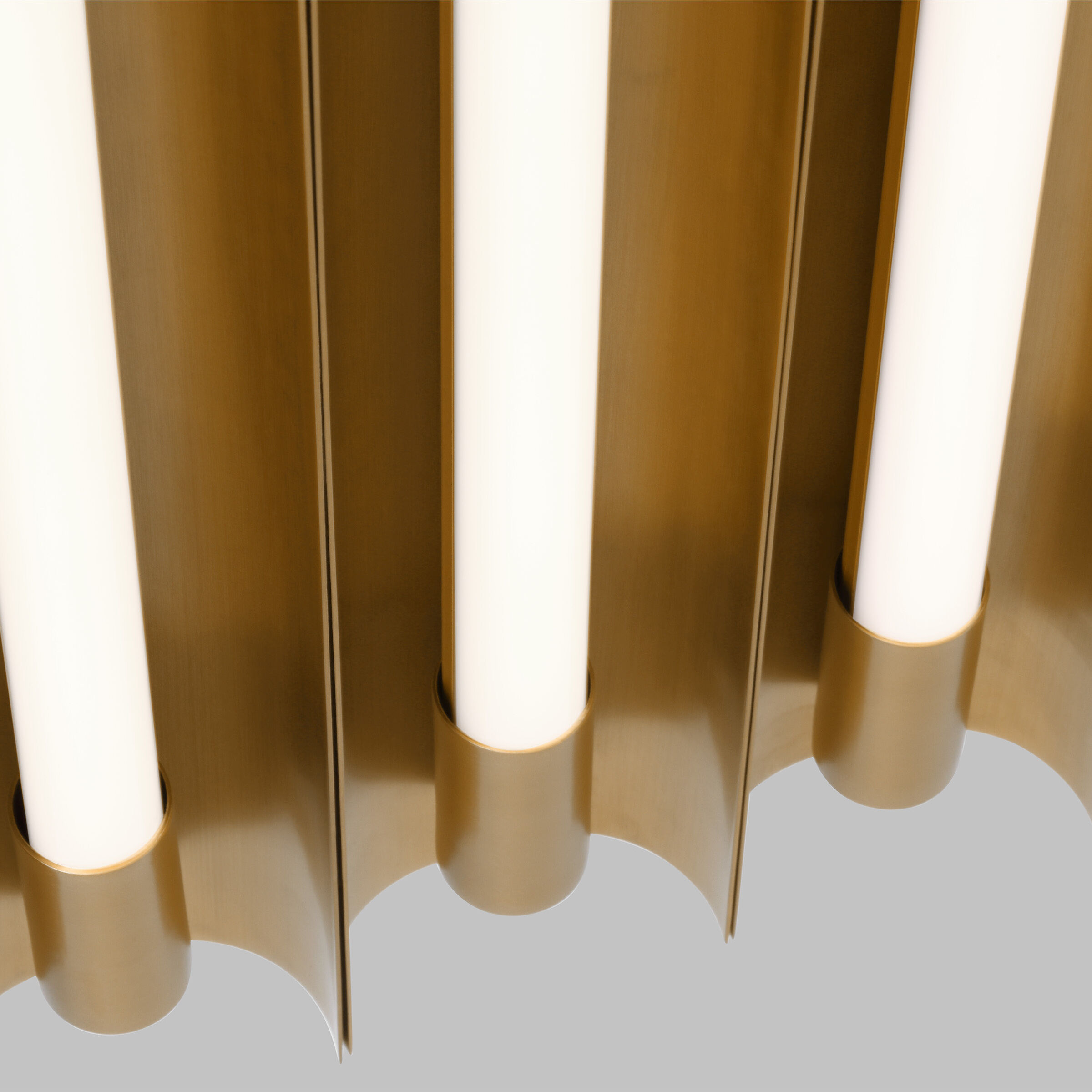 Kelly by Kelly Wearstler Carson LED 17 inch Burnished Brass Flush Mount Ceiling Light