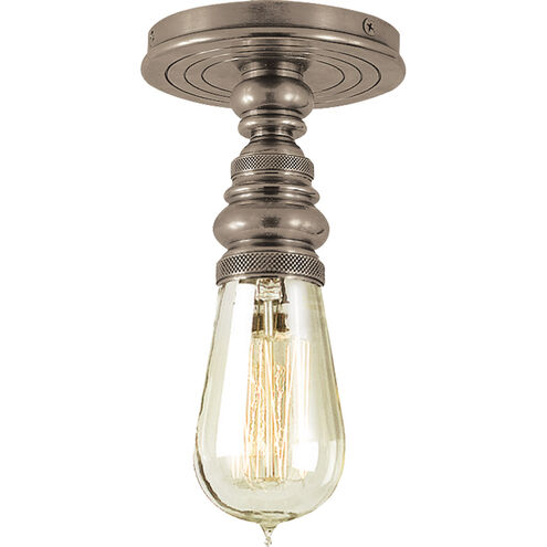 Chapman & Myers Boston4 1 Light 5.5 inch Antique Nickel Flush Mount Ceiling Light in (None)