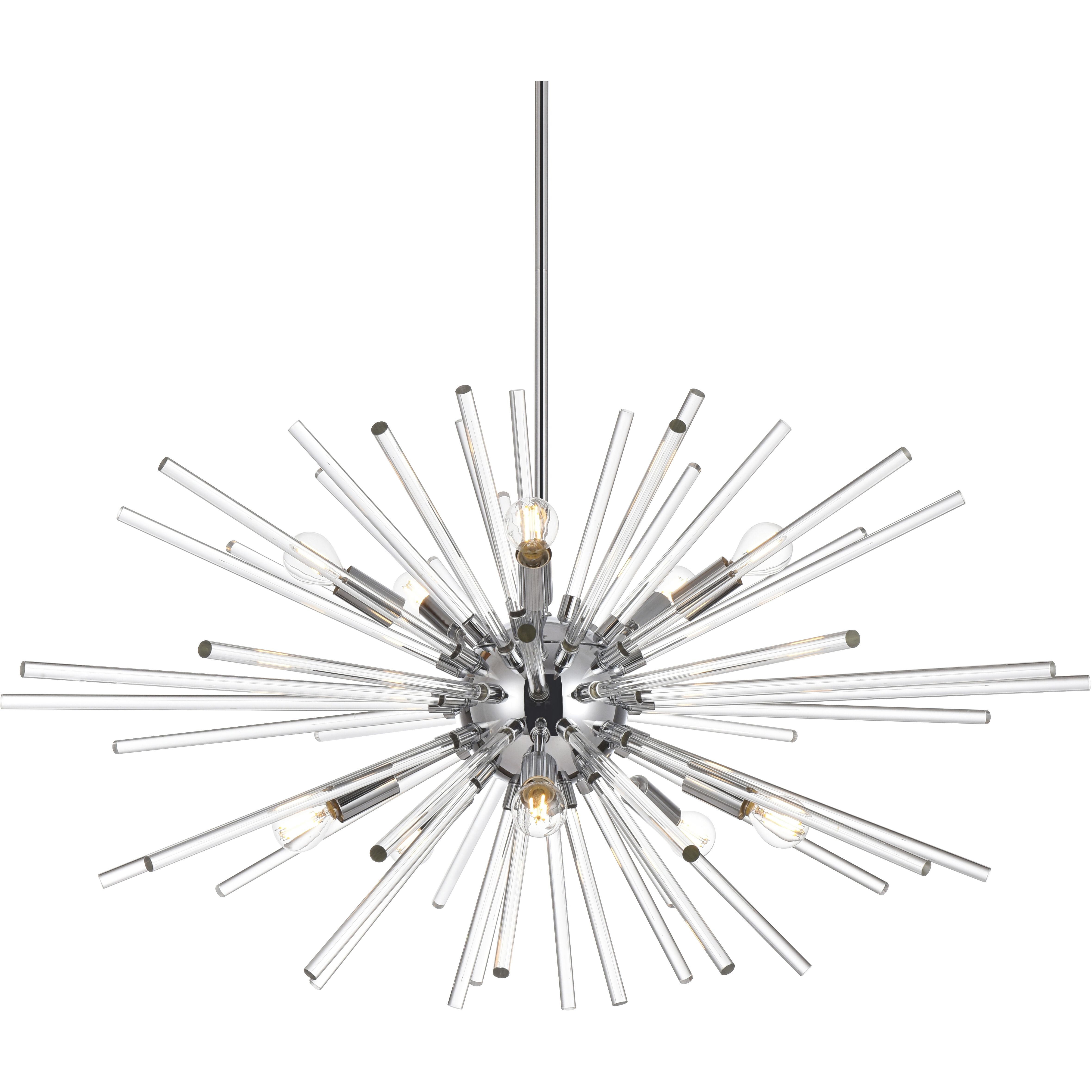Sienna 10 Light 32 inch Chrome Pendant Ceiling Light