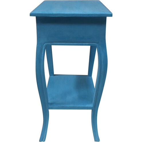 Paris 26 X 18 inch Antique Blue Side Table 