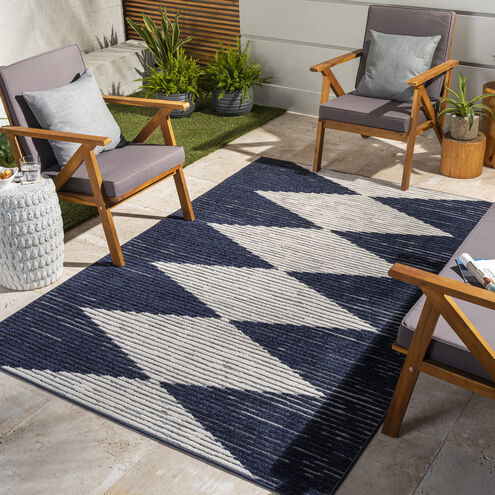 Greenwich 120 X 94 inch Charcoal Outdoor Rug, Rectangle
