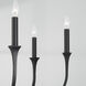 Decklan 6 Light 32 inch Black Iron Chandelier Ceiling Light