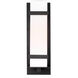Alban 1 Light 18 inch Black Outdoor Wall Lantern, Medium