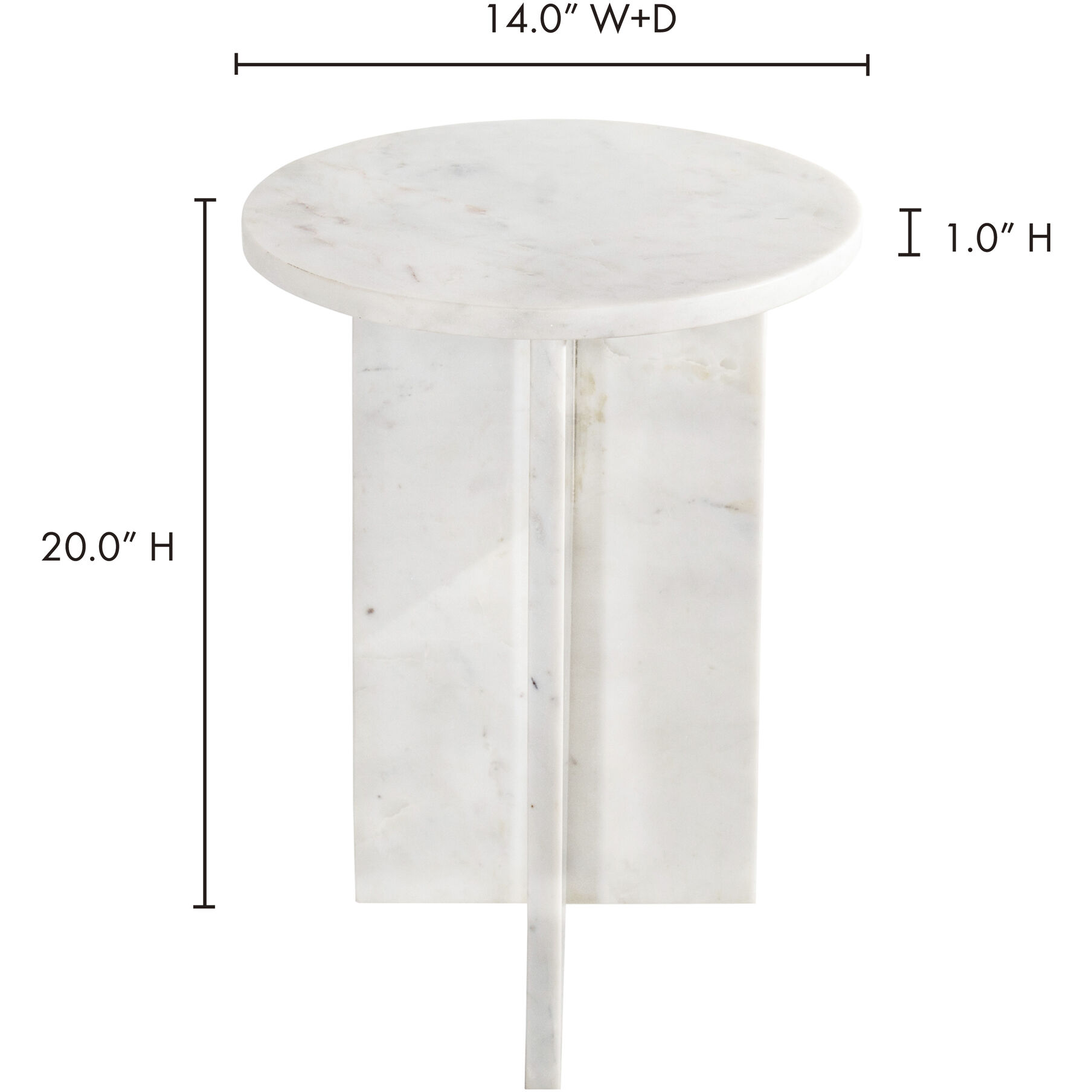 Grace 20 X 14 inch White Accent Table