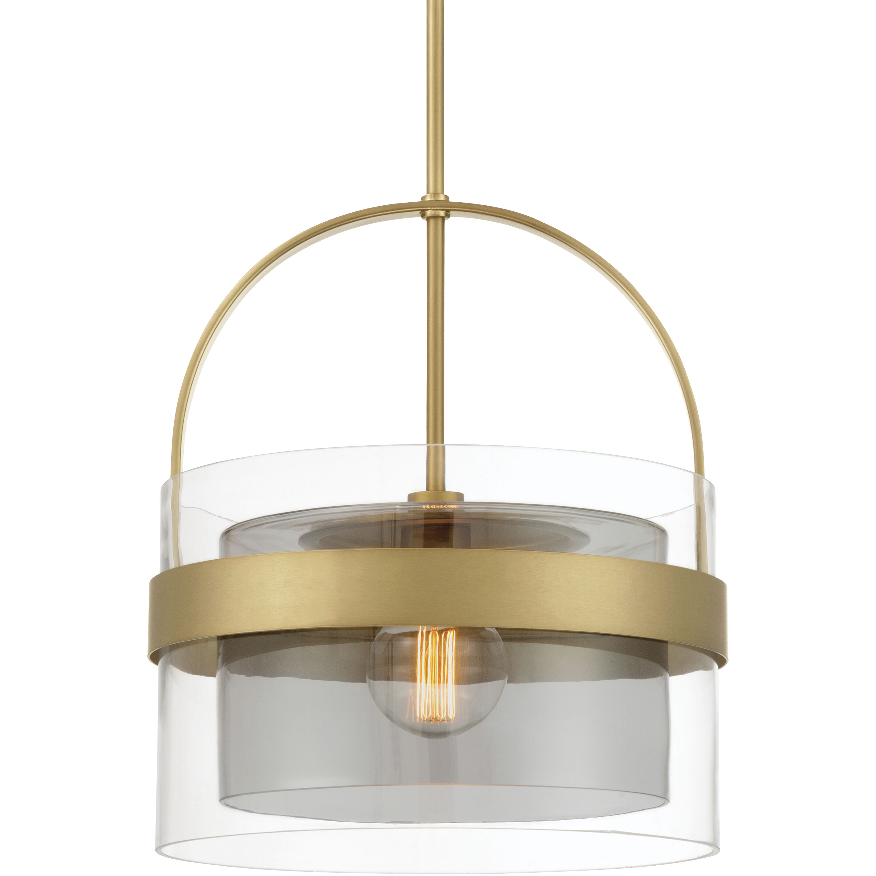 Ravik 1 Light 15.5 inch Legacy Brass Convertible Pendant/Semi-Flush Mount Ceiling Light