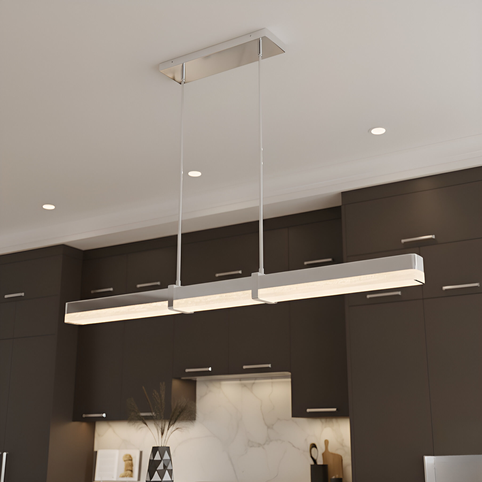 Theodore LED 48 inch Polished Chrome Island Light Ceiling Light