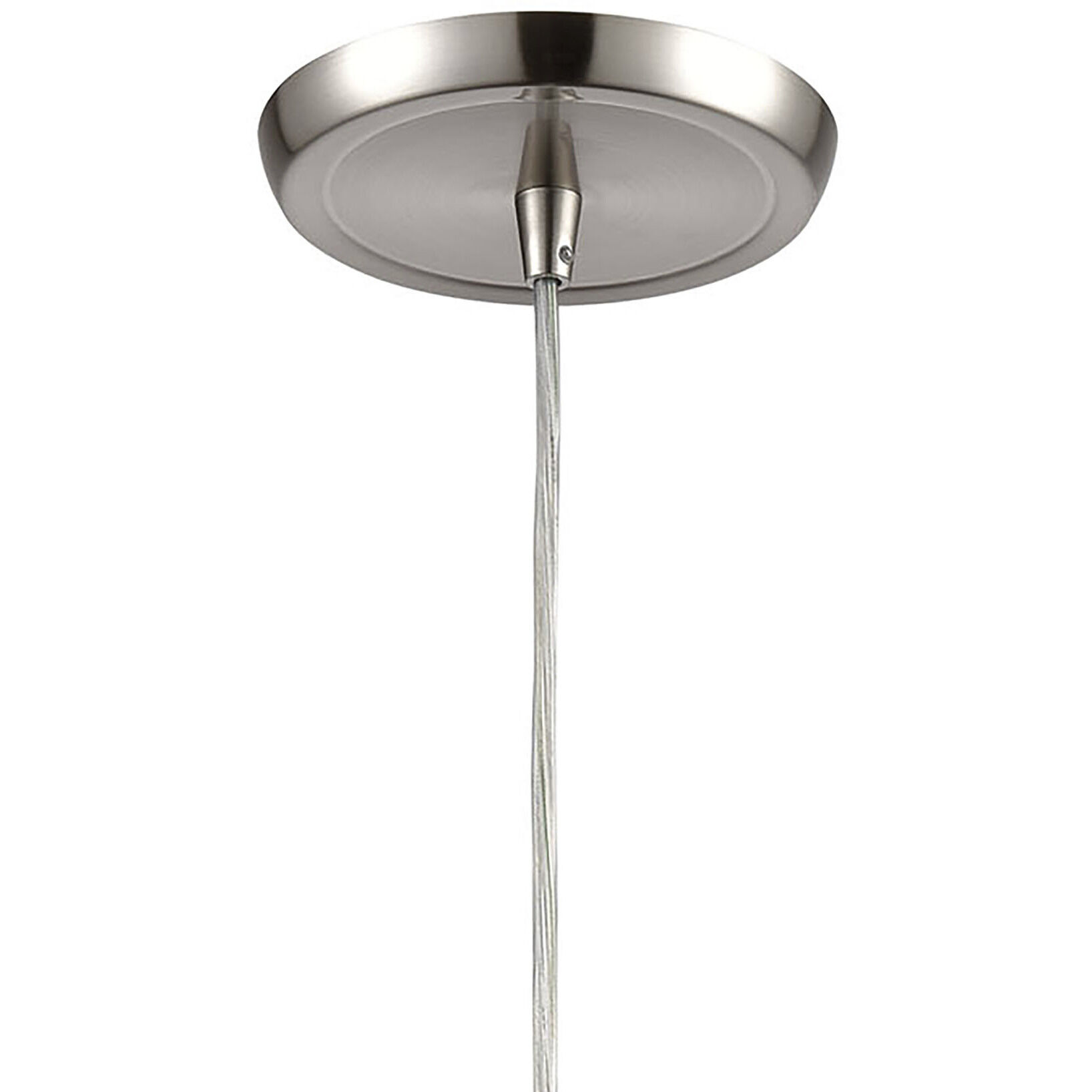 Diamond Pleat 1 Light 5 inch Light Blue with Satin Nickel Mini Pendant Ceiling Light