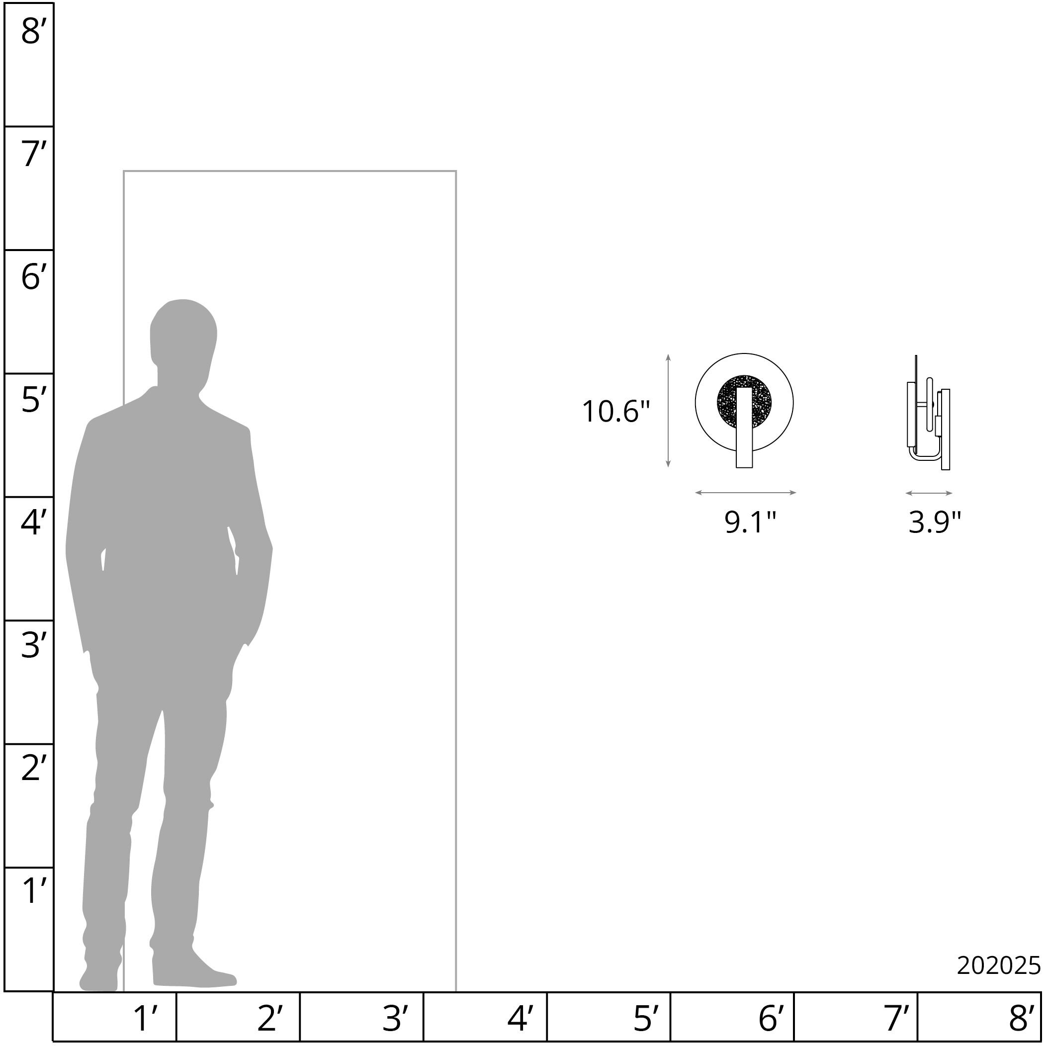 Solstice 1 Light 9.1 inch Modern Brass ADA Sconce Wall Light