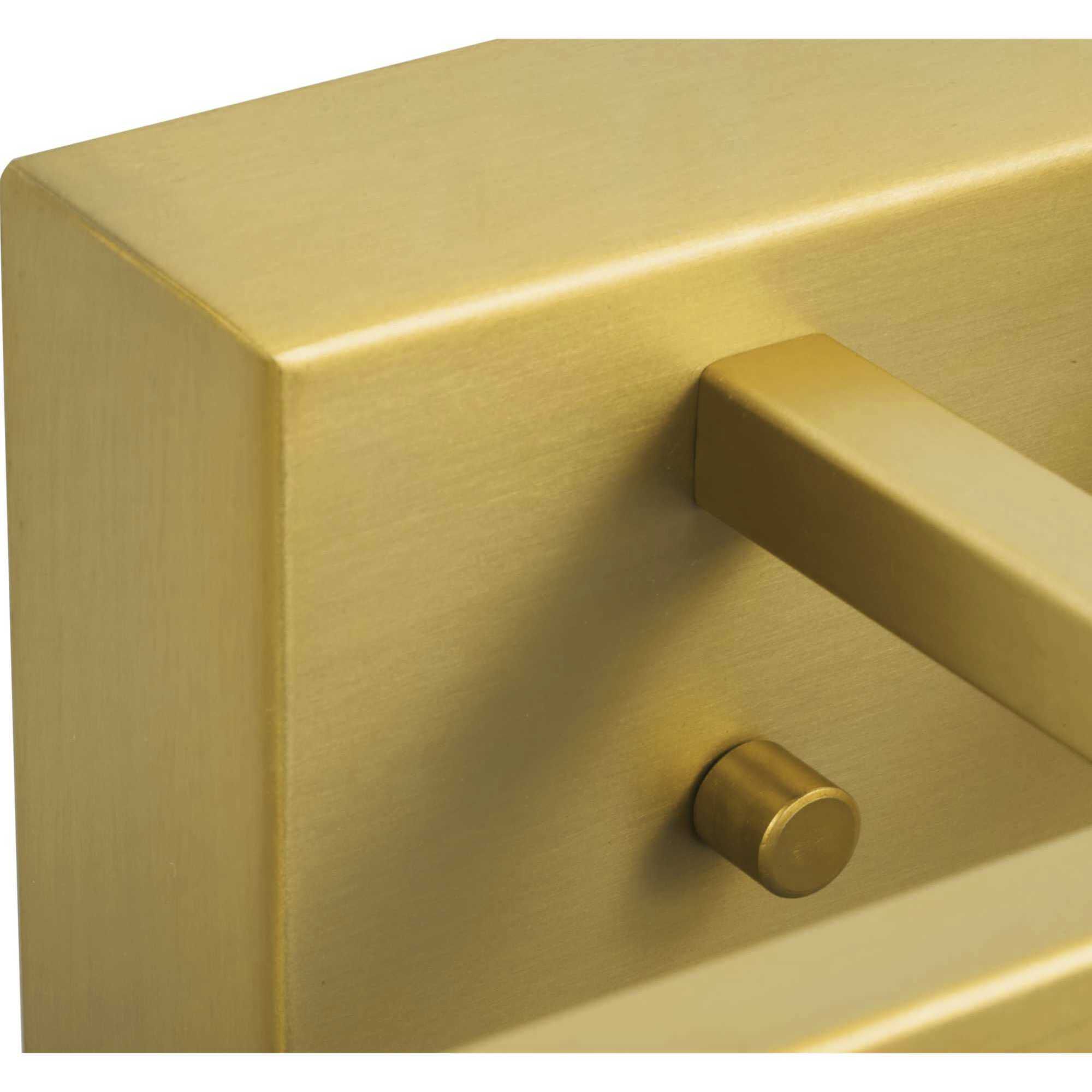 Vertex 2 Light 12.87 inch Brushed Gold Bath Light Wall Light