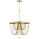Jezelle LED 34.25 inch Legacy Brass Pendant Ceiling Light