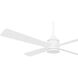 Falco 54 inch Flat White Ceiling Fan