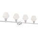 Gene 4 Light 38 inch Chrome Wall sconce Wall Light