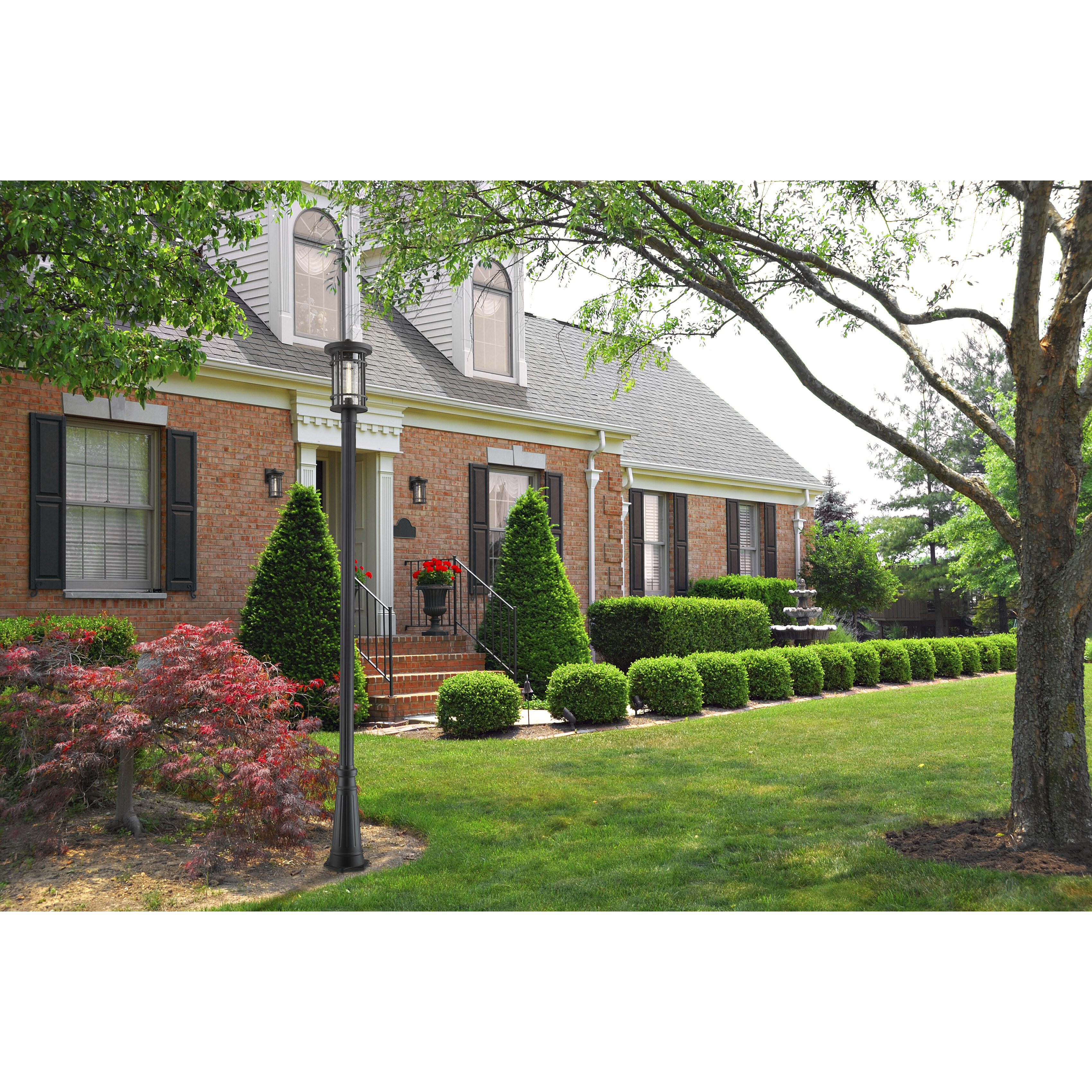 Jordan 1 Light 111.5 inch Black Outdoor Post Mounted Fixture in 13