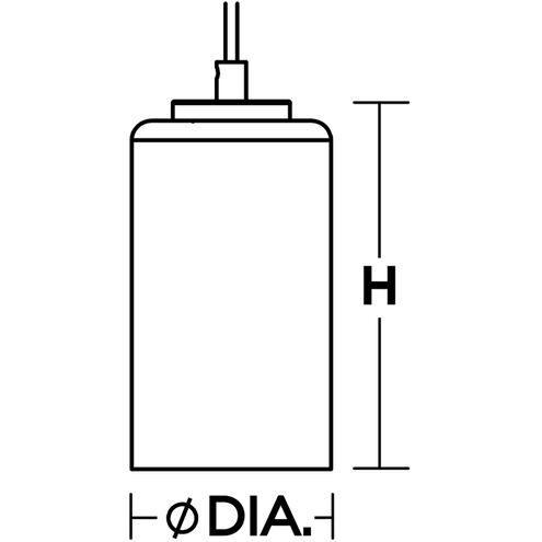 Leo LED 4 inch Black Pendant Ceiling Light