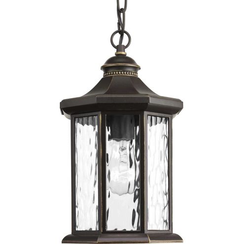 Edition 1 Light 7 inch Antique Bronze Outdoor Hanging Lantern