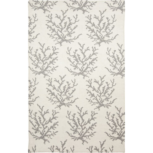 Boardwalk 63 X 39 inch Light Gray, Ivory Rug