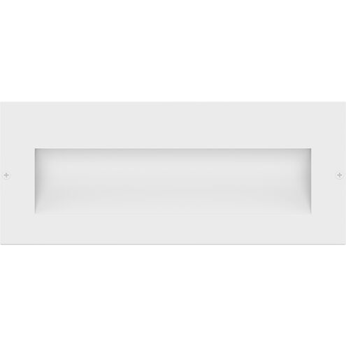 Taper 12v 2.50 watt Satin White Landscape Step Light, Horizontal