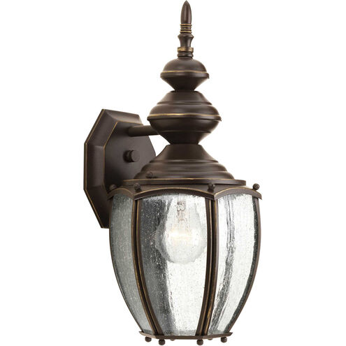 Zachriel 1 Light 15 inch Antique Bronze Outdoor Wall Lantern, Medium