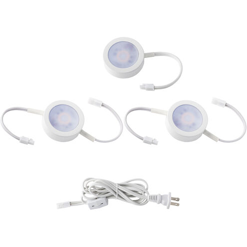 WAC Lighting CCT Puck 120 LED 8 inch White Puck Light HR-AC73-CS-WT - Open Box