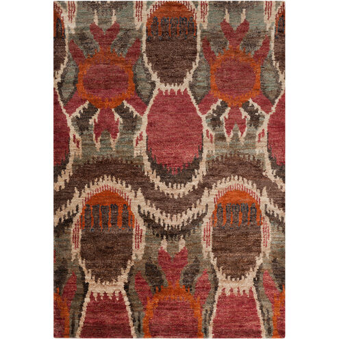Scarborough 96 X 60 inch Orange and Brown Area Rug, Jute