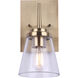 Madison 1 Light 6 inch Gold Vanity Light Wall Light