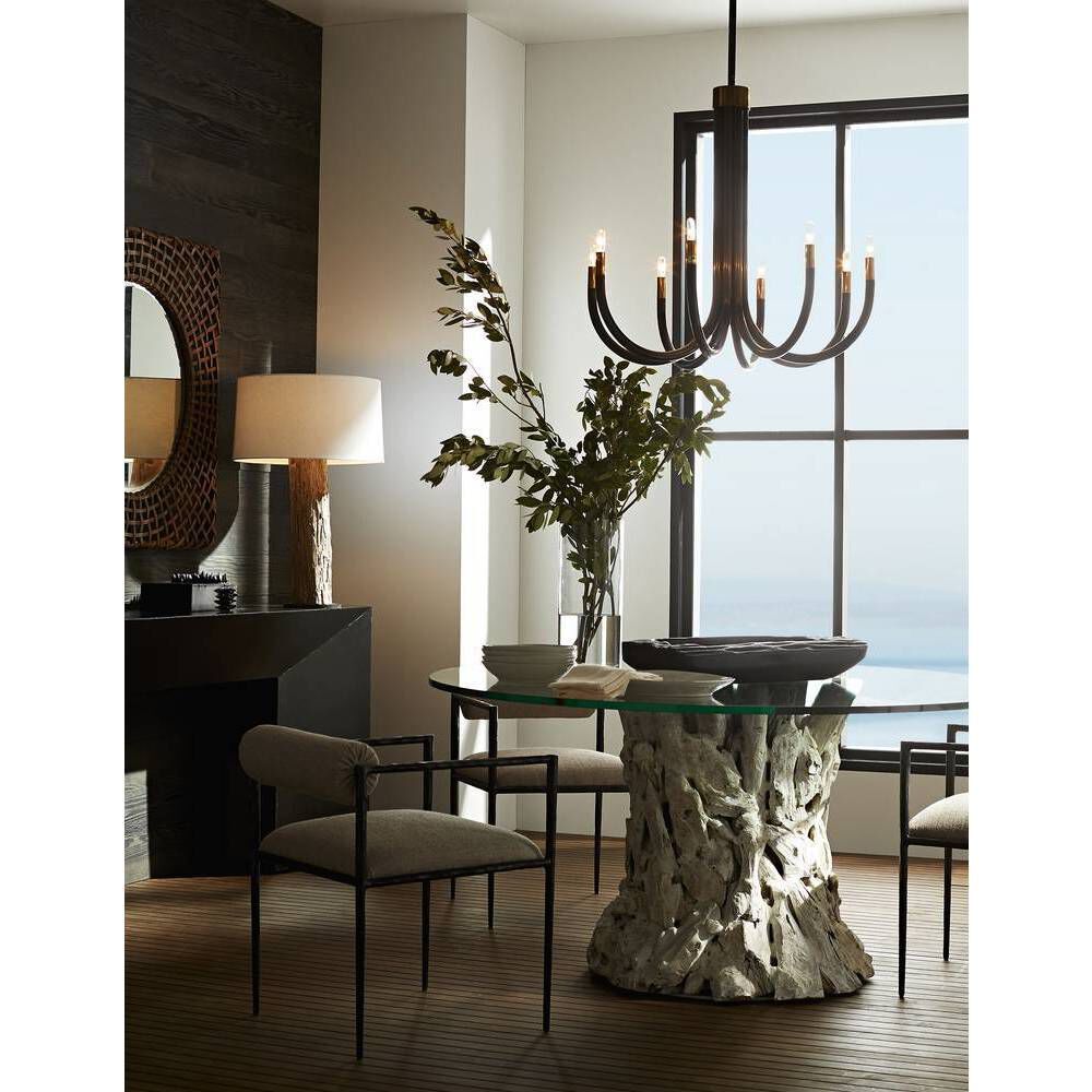 Barbana 27 inch Pewter Chair