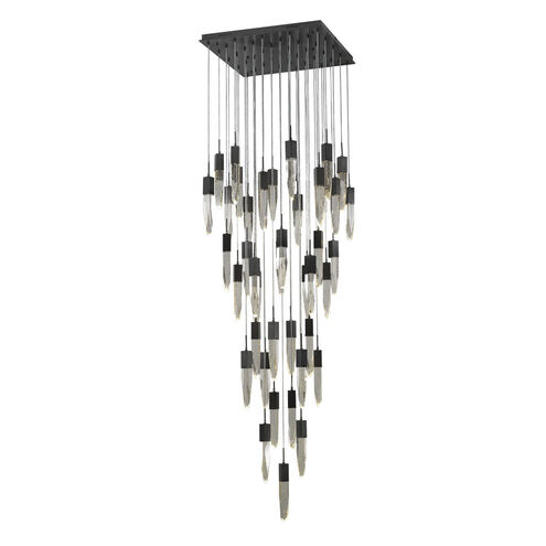 Aspen LED 36 inch Dark Bronze Flush Mount Pendant Ceiling Light