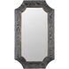 Farra 44 X 26 inch Cerused Black with Weathered Brass Wall Mirror, Varaluz Casa