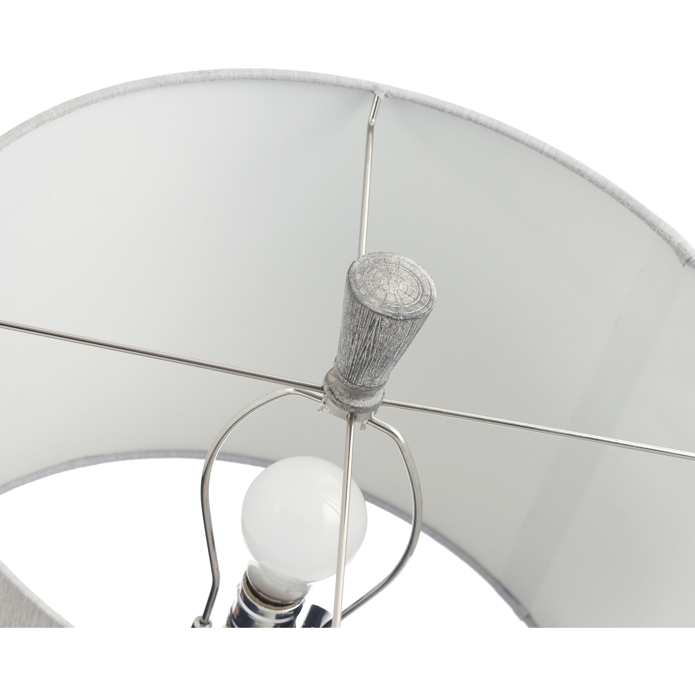 Tipton Farmhouse 31 inch 150.00 watt Faux Wood Poly Resin Gray Finished Lamp Body/ Base Table Lamp Portable Light