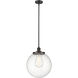Franklin Restoration Beacon LED 14 inch Oil Rubbed Bronze Pendant Ceiling Light in Seedy