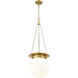 Calhoun 1 Light 13 inch Heritage Brass Pendant Ceiling Light
