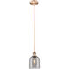 Edison Bella 1 Light 5.5 inch Antique Copper Stem Hung Mini Pendant Ceiling Light