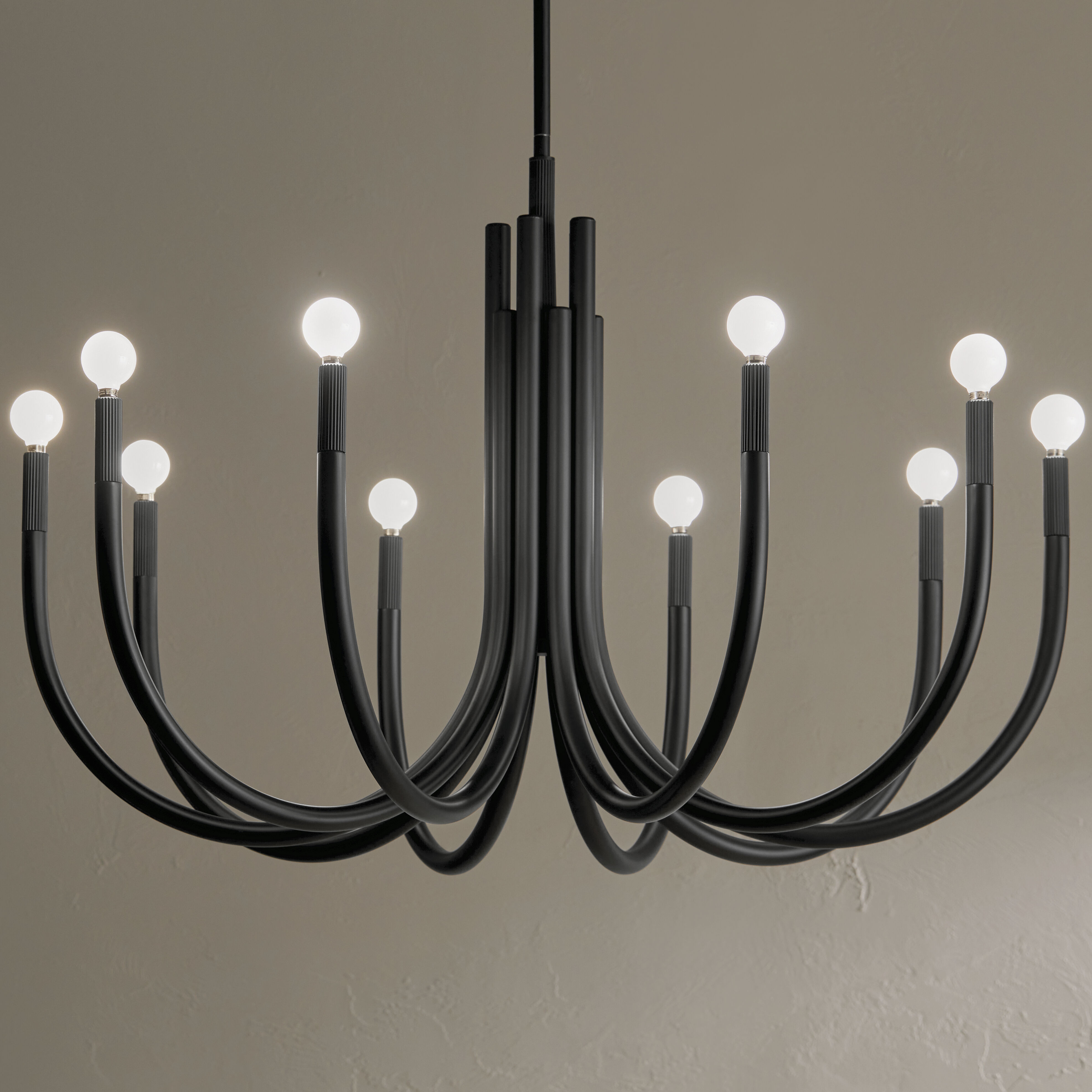 Odensa LED 40.25 inch Black Chandelier Ceiling Light