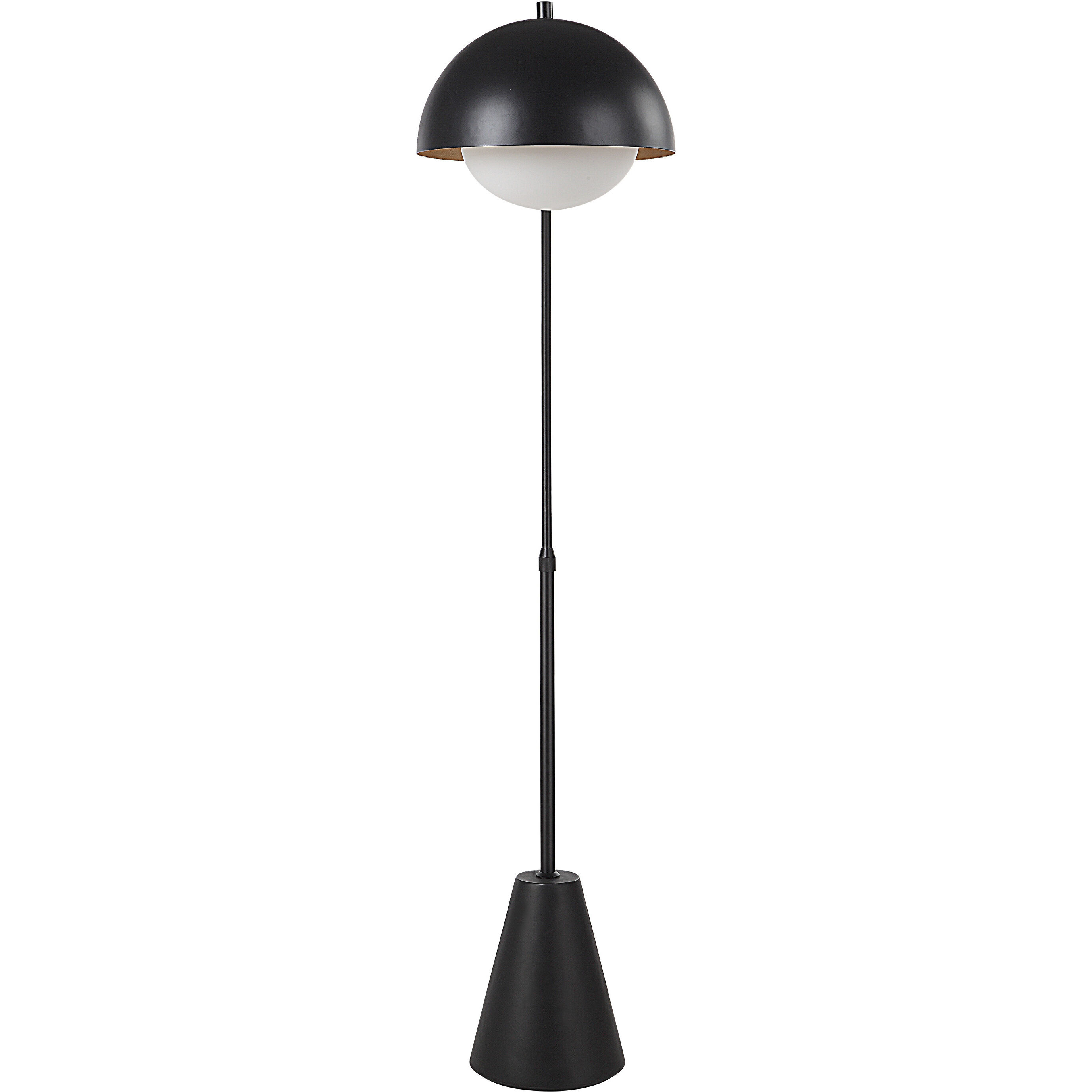 Cooke 65 inch 60 watt Matte Black Floor Lamp Portable Light