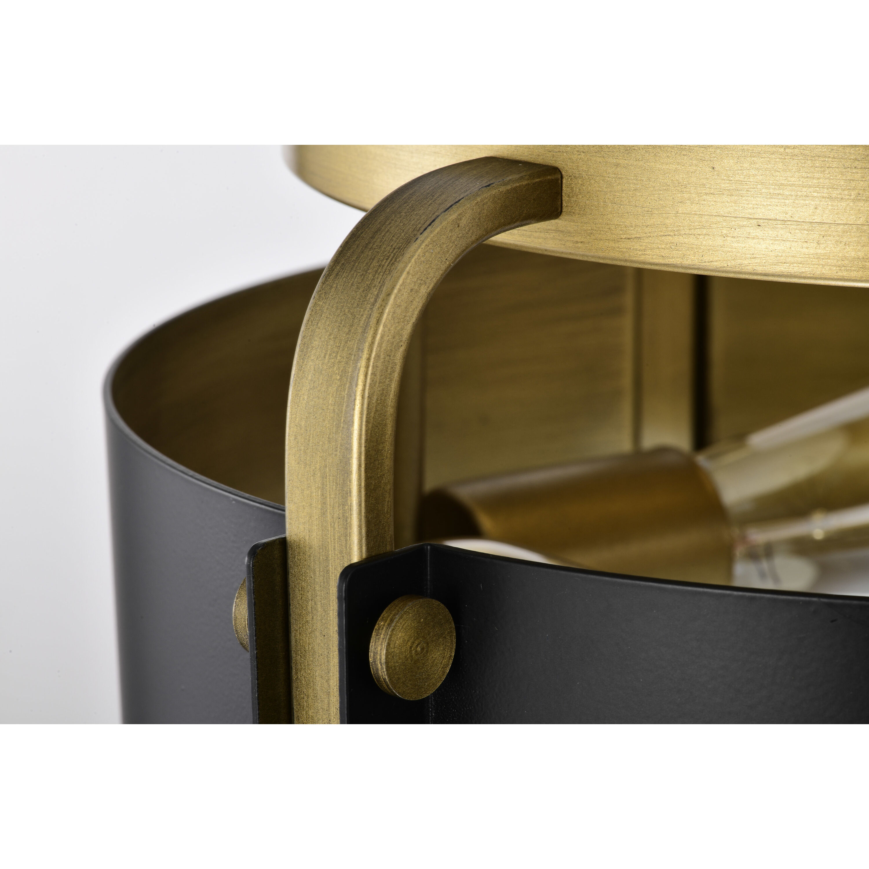 Altos 3 Light 14 inch Matte Black Semi Flush Mount Ceiling Light