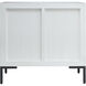 Checkmate Checkmate White with Black and Clear Cabinet