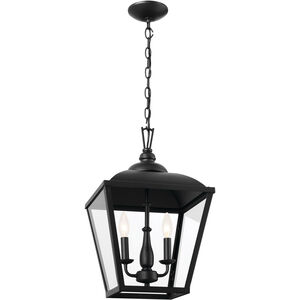 Homestead Dame 3 Light 13 inch Textured Black Pendant Ceiling Light, Dame