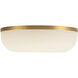 Jada 12 inch Brushed Gold Flush Mount Ceiling Light