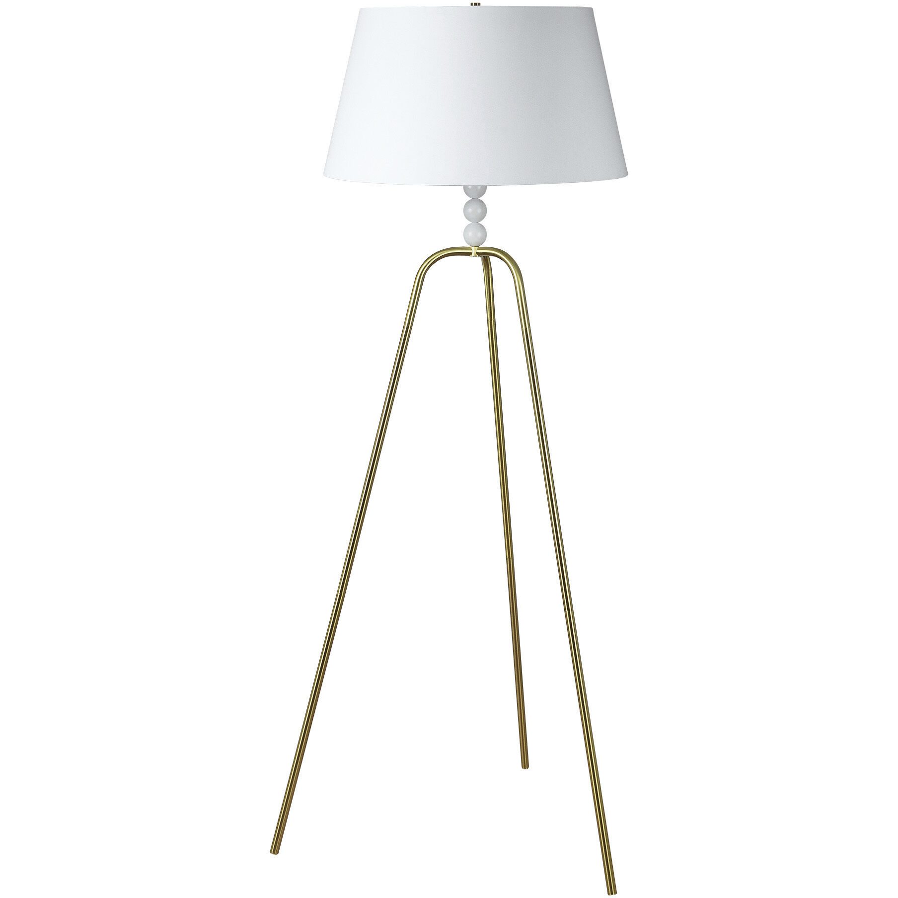 Bridget 67.75 inch 100.00 watt Satin Brass Floor Lamp Portable Light