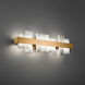 Acropolis 1 Light 27.38 inch Aged Brass Bath Vanity & Wall Light in 27in.
