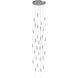 Main St. LED 30 inch Polished Nickel Pendant Ceiling Light in Frosted