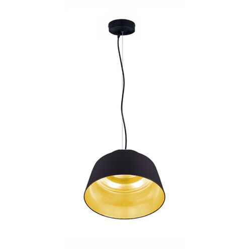 Palermo 3 Light 16 inch Black and Gold Pendant Ceiling Light