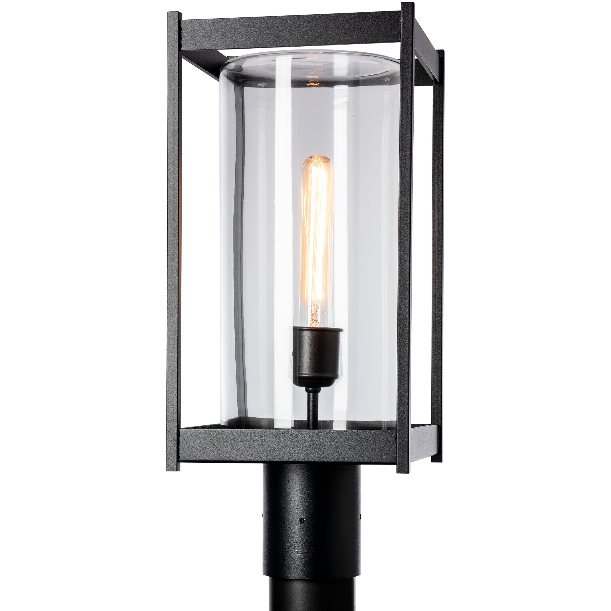 Cela 1 Light 18.6 inch Coastal Black Outdoor Post Light in Clear