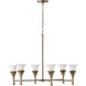 Nola 6 Light 33.75 inch Mystic Luster Chandelier Ceiling Light