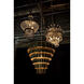 King 4 Light 29 inch Antique Brass Chandelier Ceiling Light